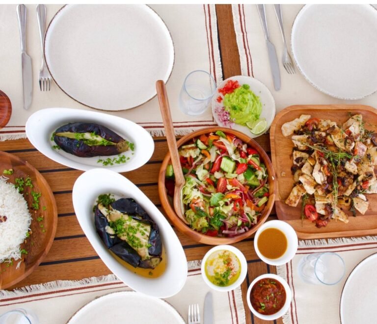 Gourmet lunch served onboard SunReef 62 catamaran in San Blas with fresh seafood